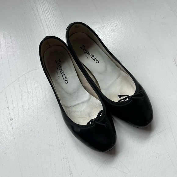 Repetto SZ 36 Camille Ballet flat Patent Black Heel - Picture 4 of 4